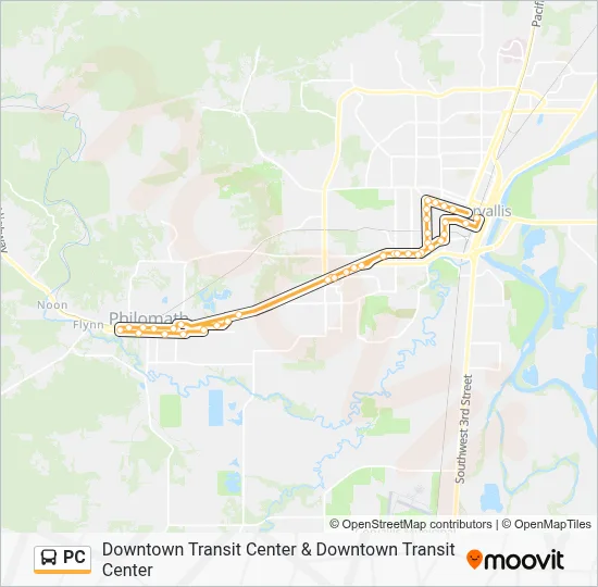 PC Bus Line Map