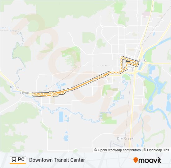 PC Bus Line Map