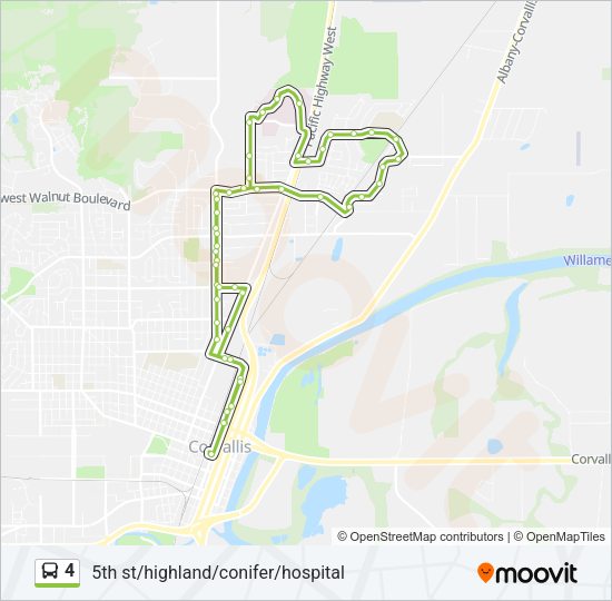 4 Bus Line Map