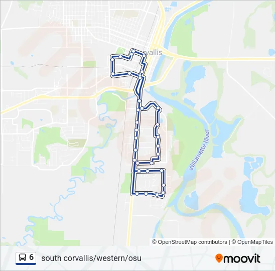 6 Bus Line Map