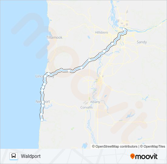 CARAVAN AIRPORT SHUTTLE Bus Line Map