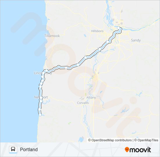 CARAVAN AIRPORT SHUTTLE Bus Line Map