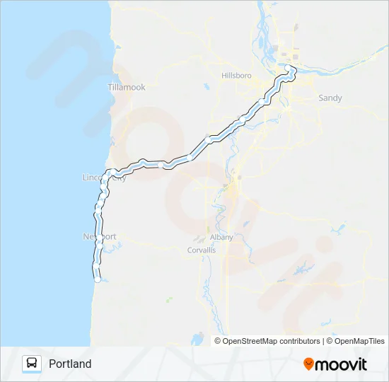 CARAVAN AIRPORT SHUTTLE Bus Line Map