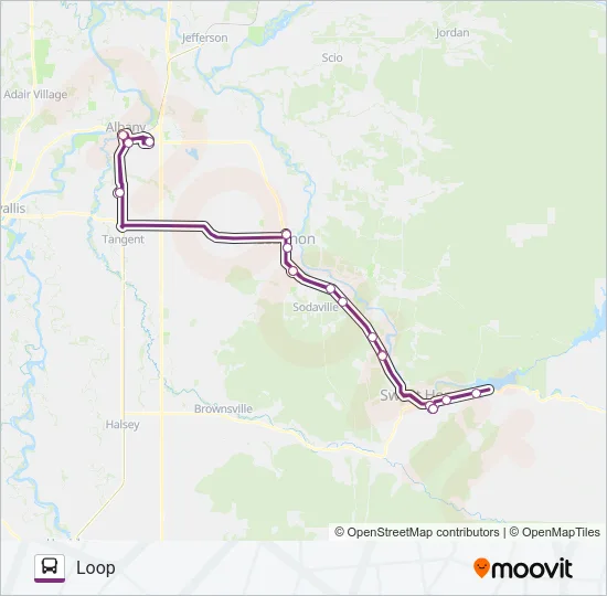 LINN SHUTTLE Bus Line Map