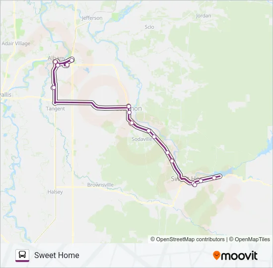LINN SHUTTLE Bus Line Map