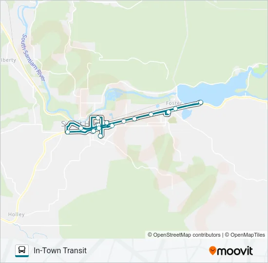 Mapa de IN-TOWN TRANSIT de autobús