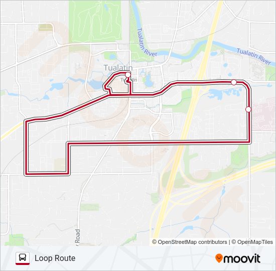 RED LINE Bus Line Map