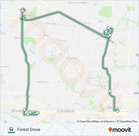 WESTLINK Bus Line Map