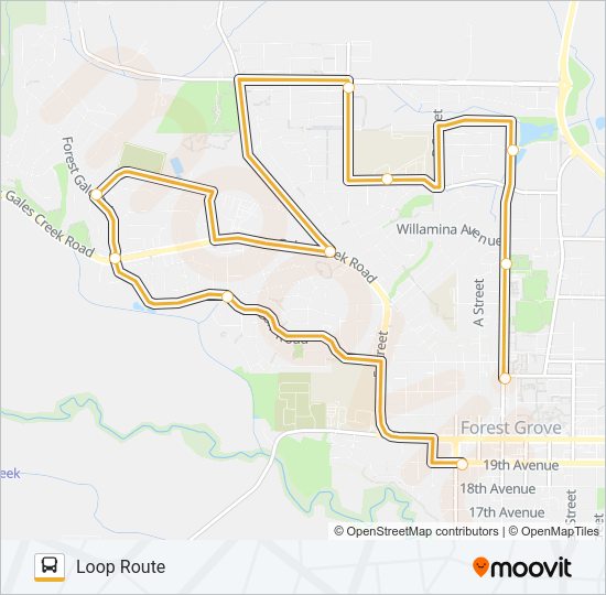 WEST LOOP Bus Line Map