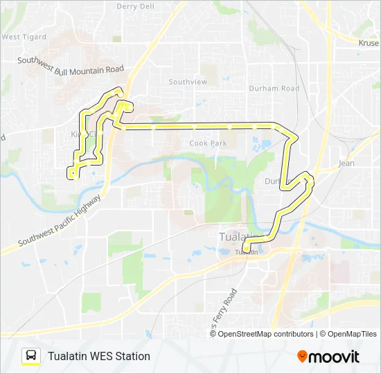 KING CITY LINK Bus Line Map