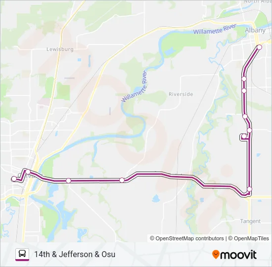 HEART-TO-HUB UNITER Bus Line Map
