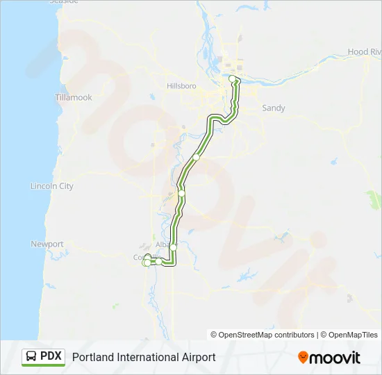PDX Bus Line Map