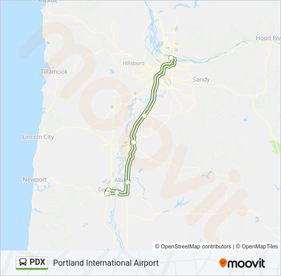 PDX Bus Line Map