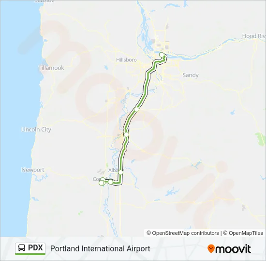 PDX Bus Line Map