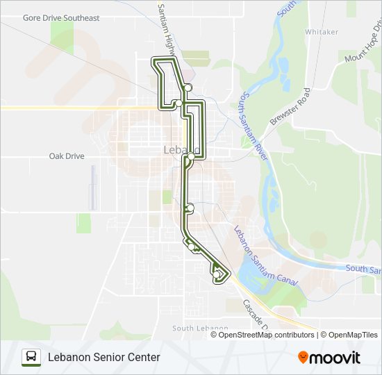 LINX LOOP Bus Line Map