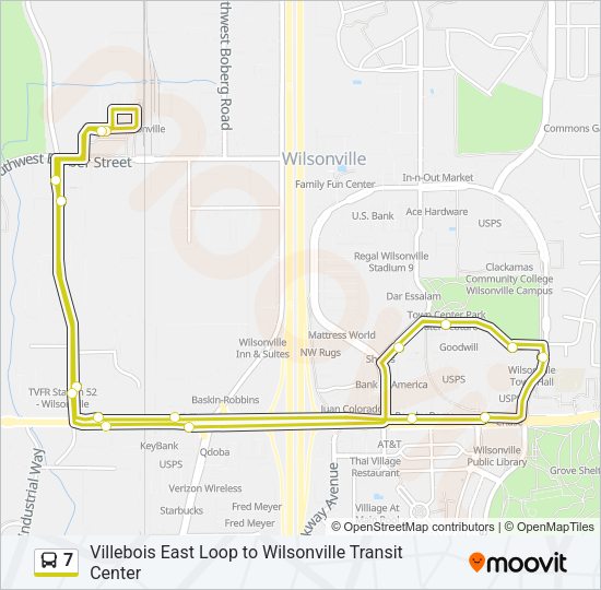 7 Bus Line Map