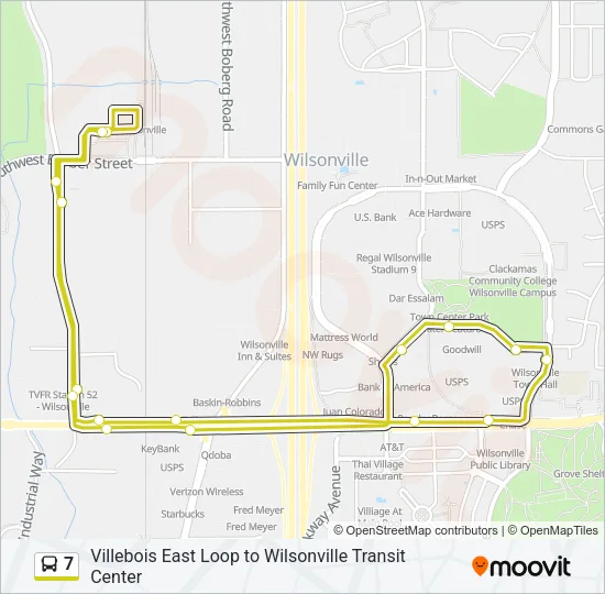 7 Bus Line Map