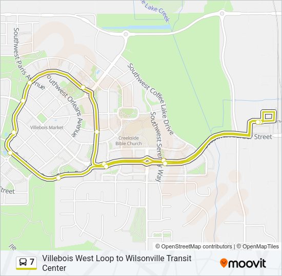 7 Bus Line Map