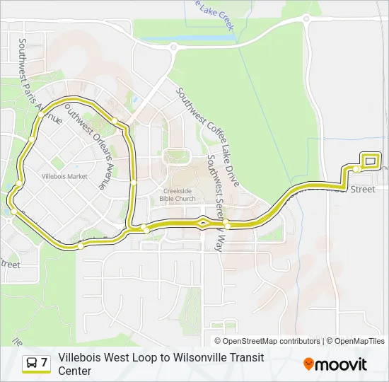 7 Bus Line Map