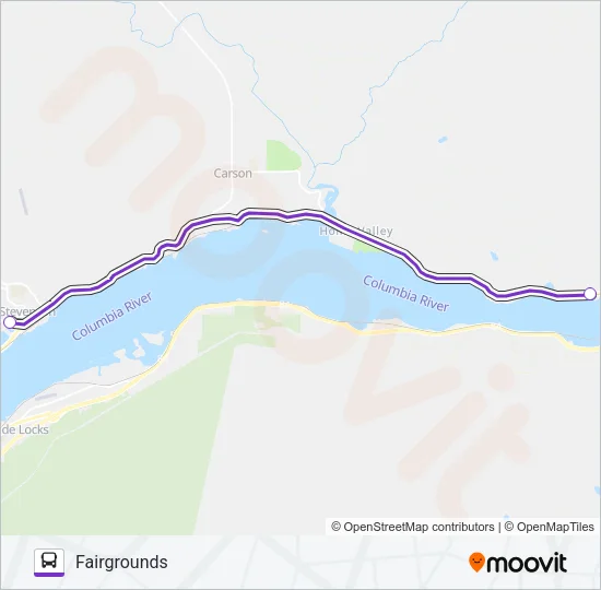 DOG MOUNTAIN SHUTTLE Bus Line Map