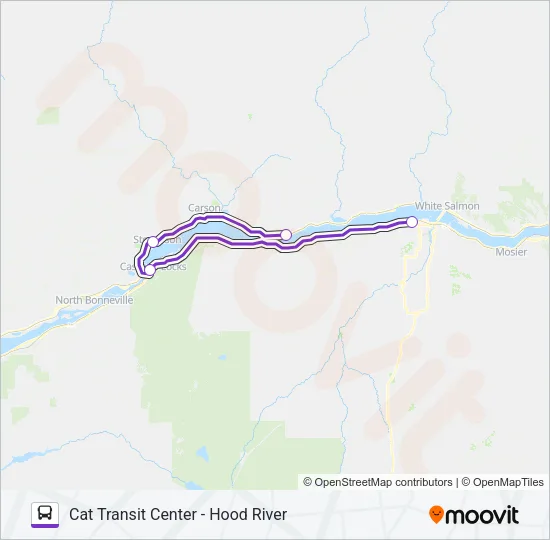 DOG MOUNTAIN SHUTTLE Bus Line Map