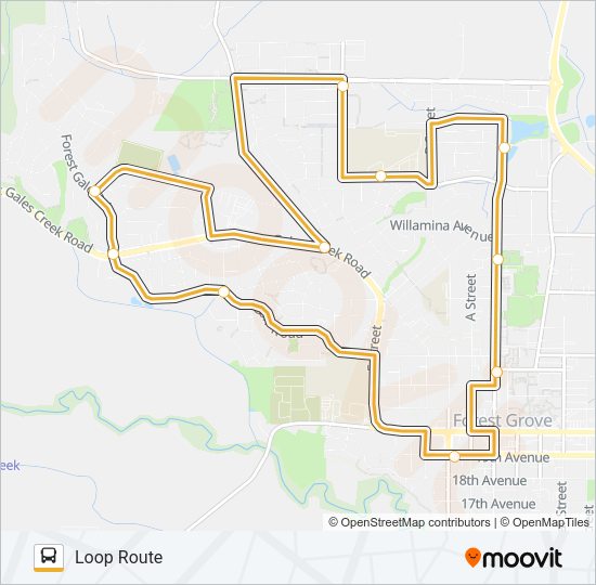 WEST LOOP GROVELINK Bus Line Map