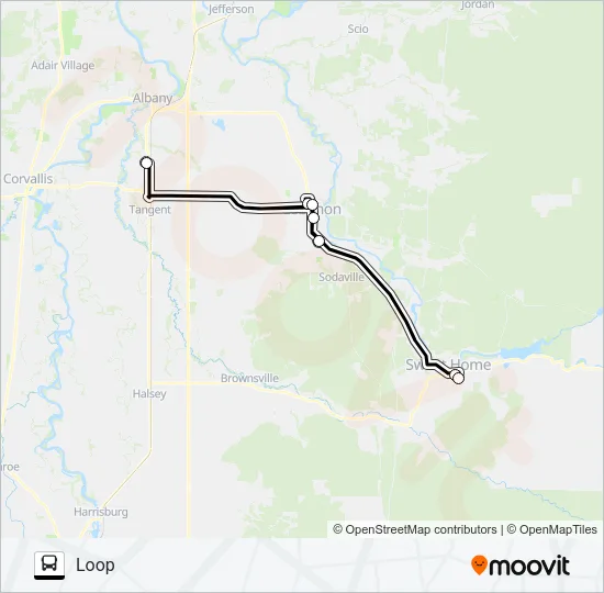 LBCC EXPRESS Bus Line Map