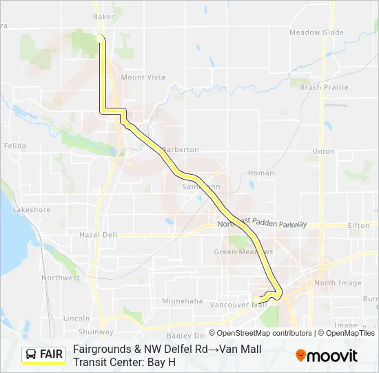 FAIR Bus Line Map