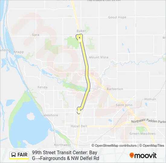 FAIR Bus Line Map
