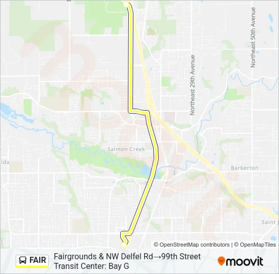 FAIR Bus Line Map