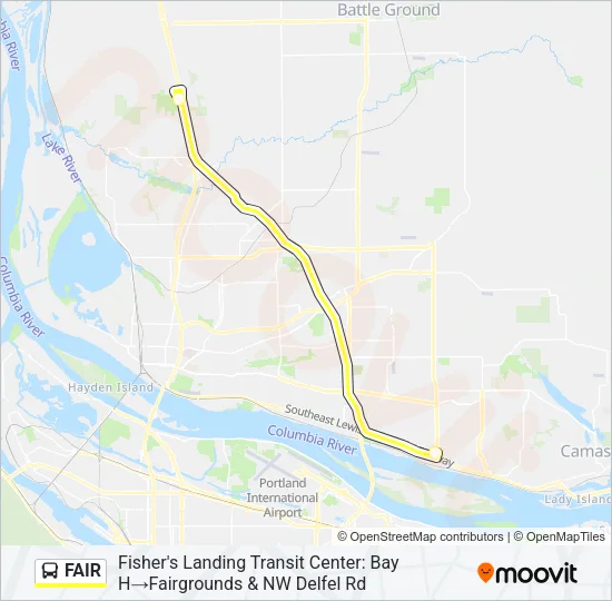 FAIR Bus Line Map