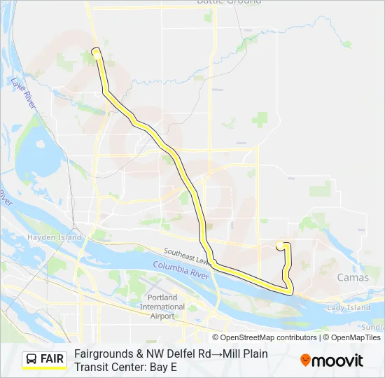 FAIR Bus Line Map