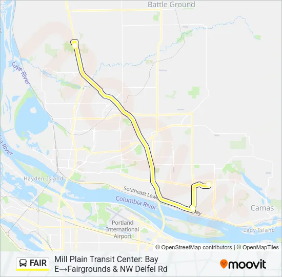 FAIR Bus Line Map