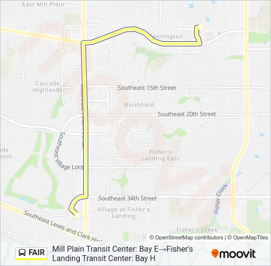 FAIR Bus Line Map