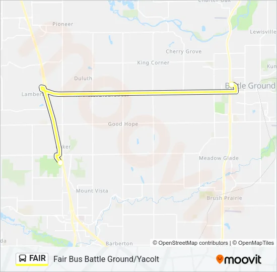 FAIR Bus Line Map