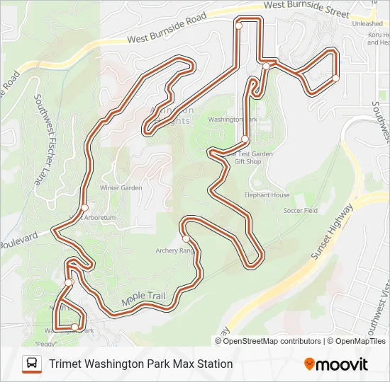 FREE SHUTTLE LOOP Bus Line Map