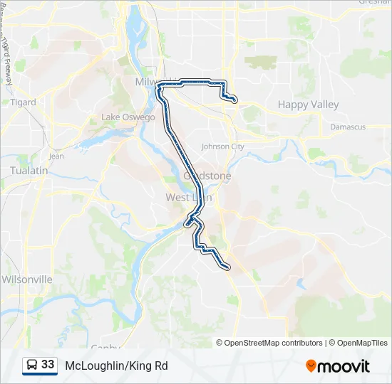 33 Bus Line Map
