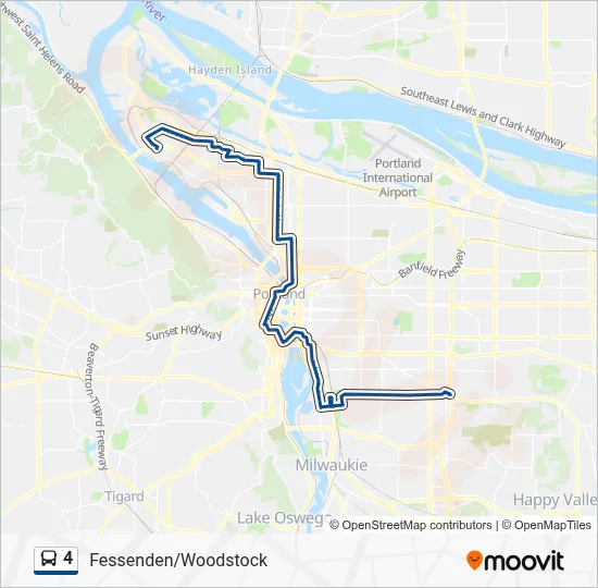 4 Bus Line Map