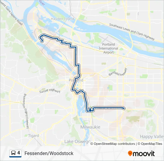 4 Bus Line Map