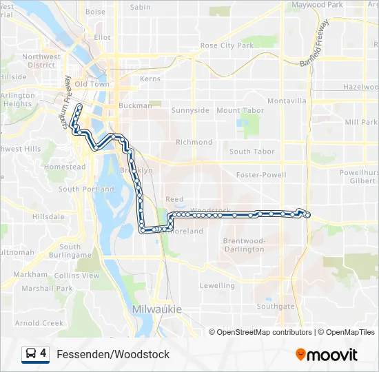 4 Bus Line Map