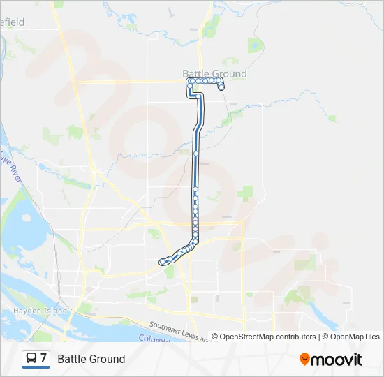 7 Bus Line Map
