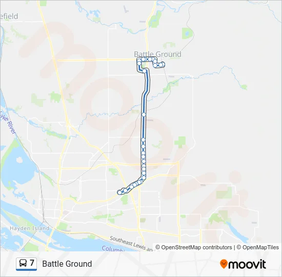 7 Bus Line Map