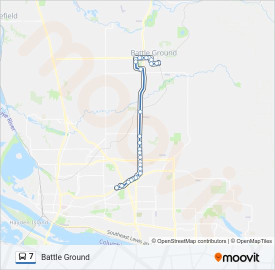 7 Bus Line Map