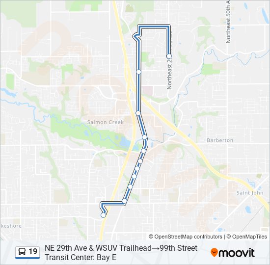Mapa de 19 de autobús