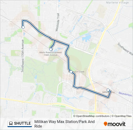 SHUTTLE Bus Line Map