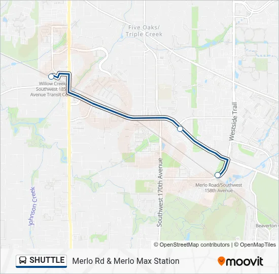 SHUTTLE Bus Line Map