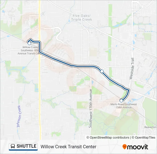 SHUTTLE Bus Line Map