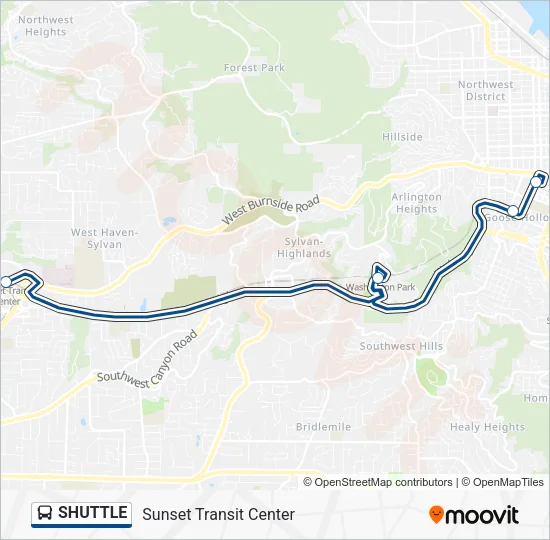 SHUTTLE Bus Line Map
