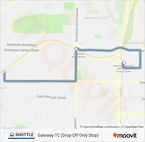 SHUTTLE Bus Line Map