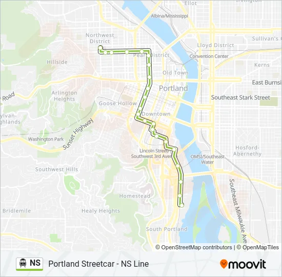 NS Streetcar Line Map